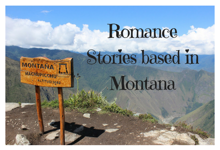 Nice picture of a mountain in Montana with the phrase Romance Stories based in Montana